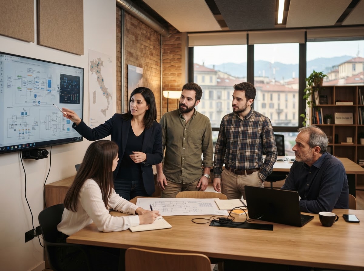 Saras Energia IT — ambiente di lavoro dedicato all'analisi dei dati e allo sviluppo dei modelli predittivi