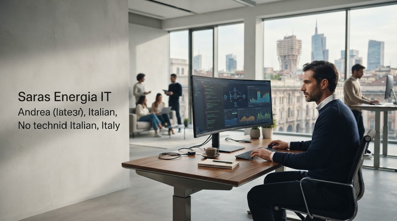 Saras Energia IT — visualizzazione di nodi di dati connessi che rappresentano l'analisi predittiva dei mercati finanziari